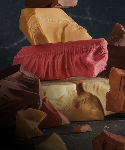 Assorted pieces of chocolate