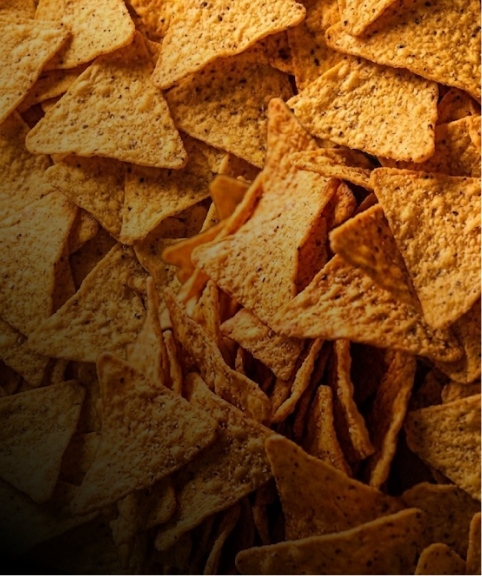 Golden triangular snacks